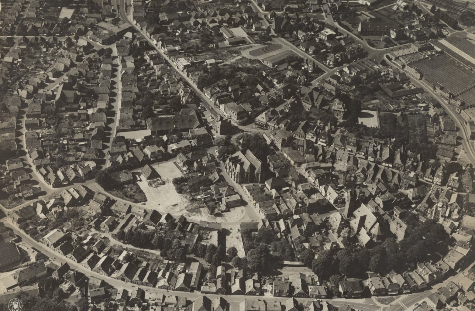 Luchtfoto van Rijssen uit 1960